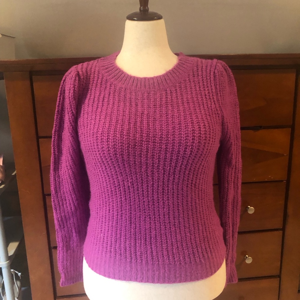 Vici Crewneck Knit Sweater in Plum